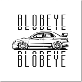 Side Blobeye Black Print Posters and Art